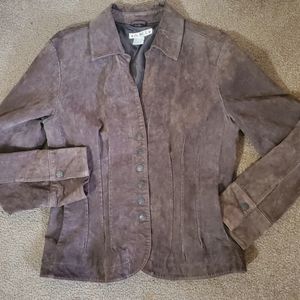 Suede Leather Jacket by AMI Size small